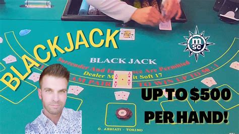 Blackjack 500 dólares