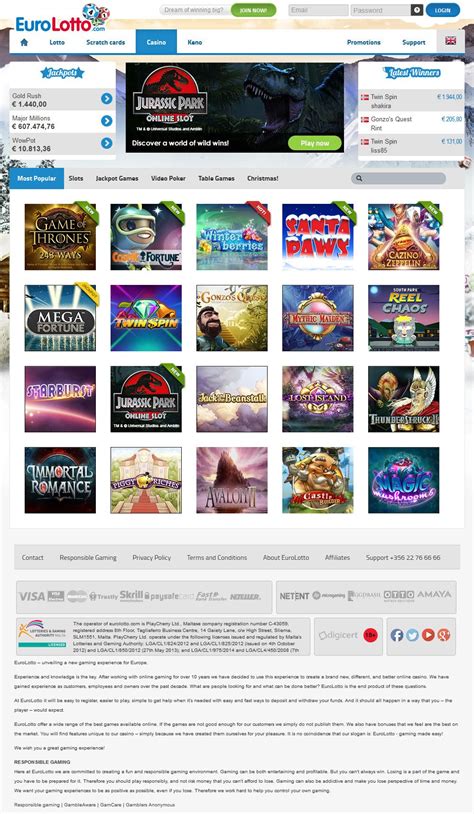 Eurolotto casino review