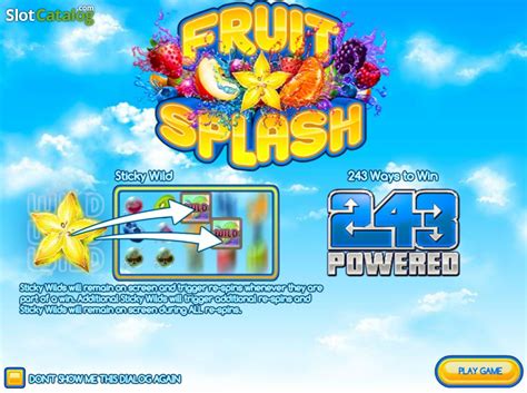 Fruit Splash Slot - Play Online