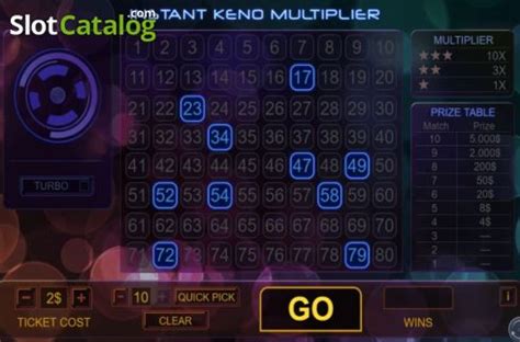 Instant Keno Multiplier Slot Grátis