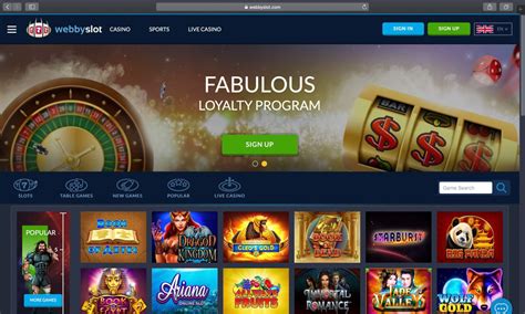 Webby slot casino online